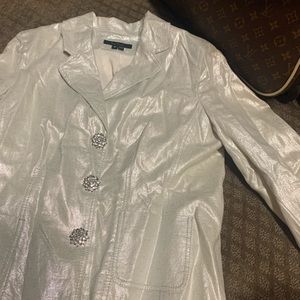 Silver blazer